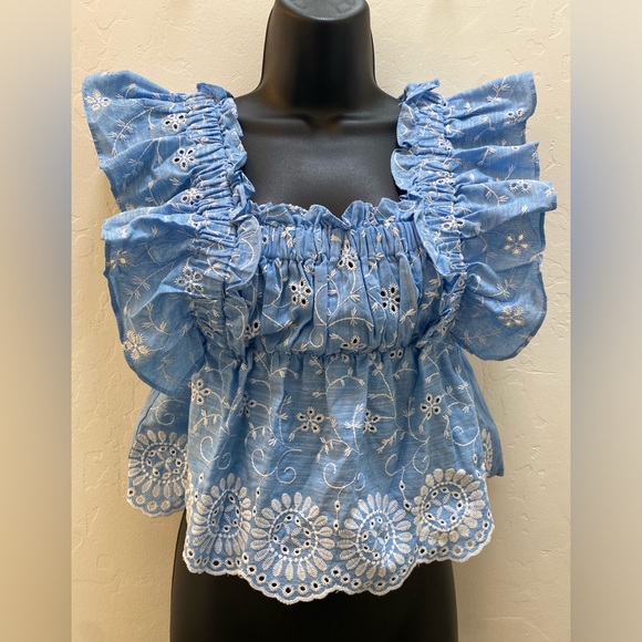 Zara Embroidery Top Size XS - Picture 6 of 10